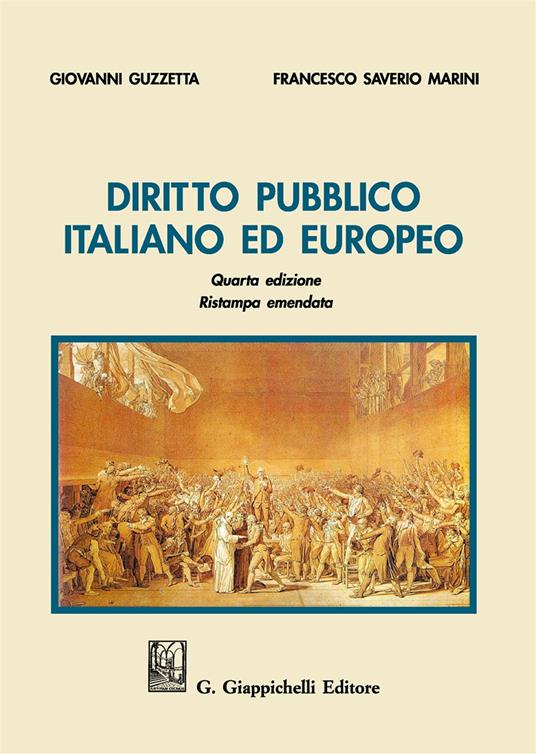 Diritto pubblico italiano ed europeo - Giovanni Guzzetta,Francesco Saverio Marini - copertina