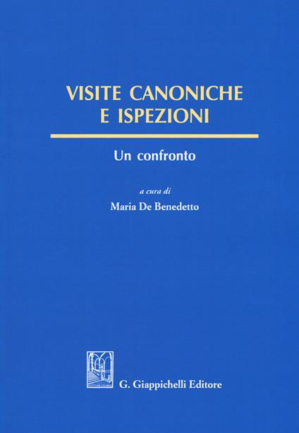 Visite canoniche e ispezioni. Un confronto - copertina