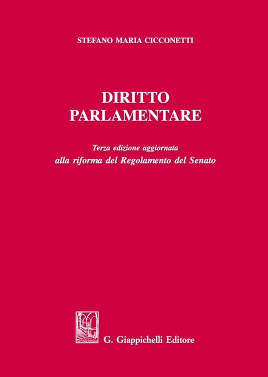 Diritto parlamentare - Stefano Maria Cicconetti - copertina