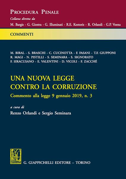 Una nuova legge contro la corruzione - copertina