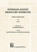 Iustiniani Augusti Digesta seu Pandectae. Vol. 2: 33-36.