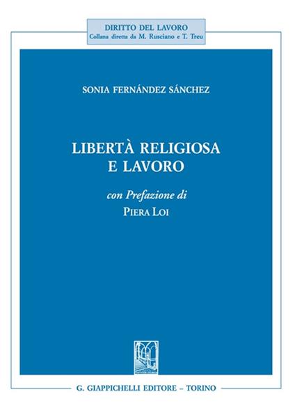 Libertà religiosa e lavoro - Sonia Fernández Sánchez - copertina