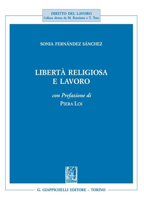 Libertà religiosa e lavoro - Sonia Fernández Sánchez - copertina