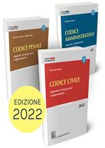 Codice penale-Codice amministrativo-Codice civile. Appendici di integrazione e aggiornamento 2022. Kit
