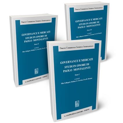 Governance e mercati. Studi in onore di Paolo Montalenti - copertina