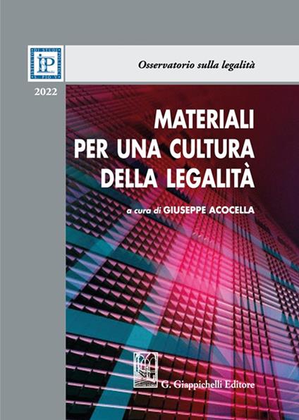 Materiali per una cultura della legalità 2022 - copertina