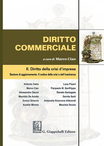Diritto commerciale. Vol. 2: Diritto della crisi d'impresa - copertina