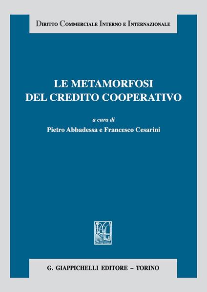 Le metamorfosi del credito cooperativo - copertina