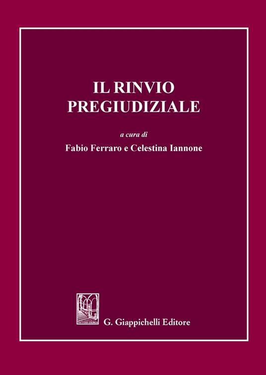 Il rinvio pregiudiziale - copertina