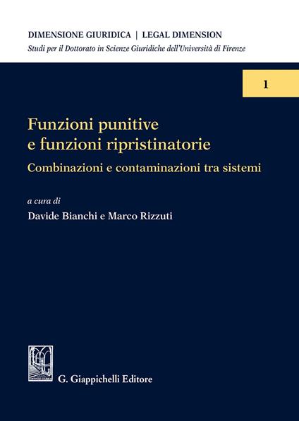 Funzioni punitive e funzioni ripristinatorie. Combinazioni e contaminazioni tra sistemi - copertina
