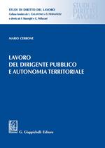 Lavoro del dirigente pubblico e autonomia territoriale
