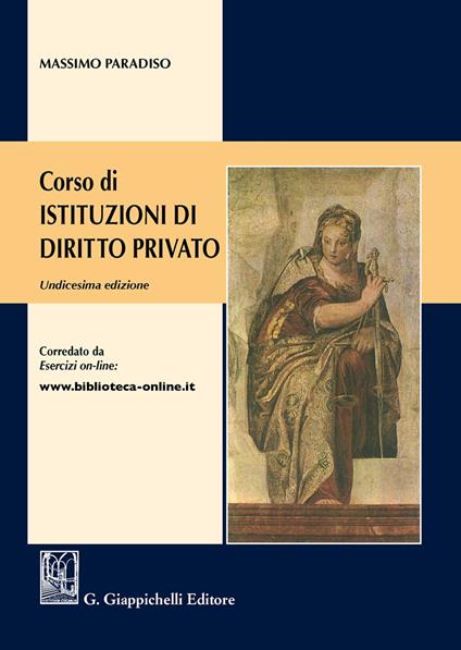 Corso di istituzioni di diritto privato - Massimo Paradiso - copertina