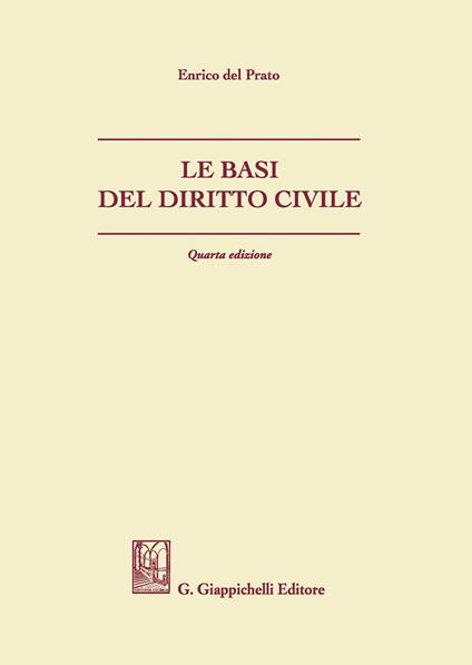 Le basi del diritto civile - Enrico Del Prato - copertina