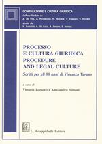 Processo e cultura giuridica-Procedure and legal culture. Scritti per gli 80 anni di Vincenzo Varano