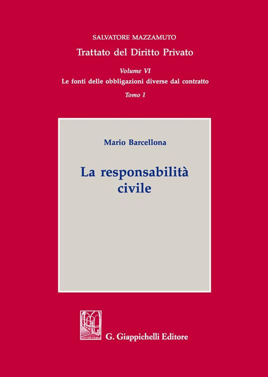 La responsabilità civile - Mario Barcellona - copertina