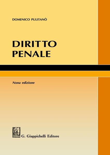 Diritto penale - Domenico Pulitanò - copertina