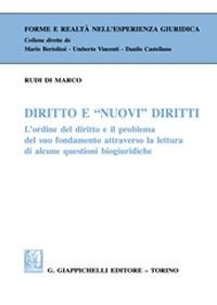 Diritto e «nuovi» diritti - Rudi Di Marco - copertina