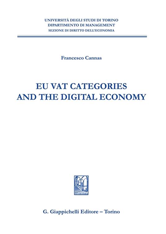 EU VAT categories and the digital economy - Francesco Cannas - copertina