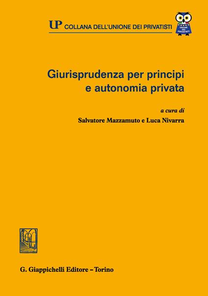 Giurisprudenza per principi e autonomia privata - Salvatore Mazzamuto,Luca Nivarra - ebook