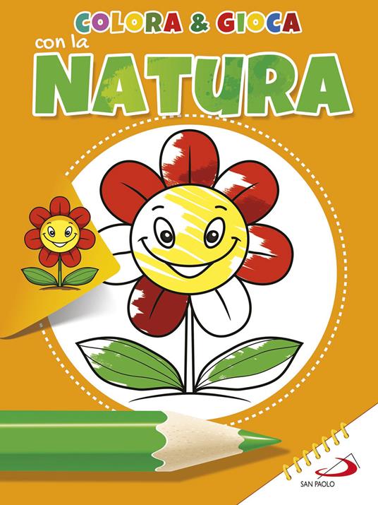 Colora & gioca con la natura. Ediz. illustrata - copertina