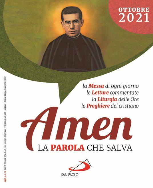 Amen. La parola che salva (2021). Vol. 10: Ottobre - copertina