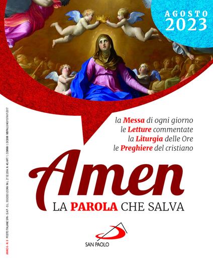 Amen. La parola che salva (2023). Vol. 8: Agosto - copertina