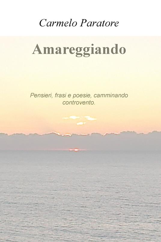 Amareggiando. Pensieri, frasi e poesie, camminando controvento - Carmelo Paratore - copertina