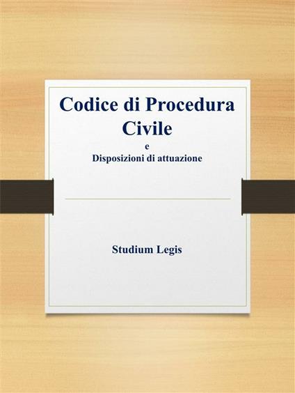Codice di procedura civile - Studium Legis - ebook