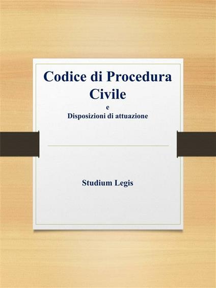 Codice di procedura civile - Studium Legis - ebook
