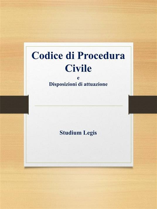 Codice di procedura civile - Studium Legis - ebook