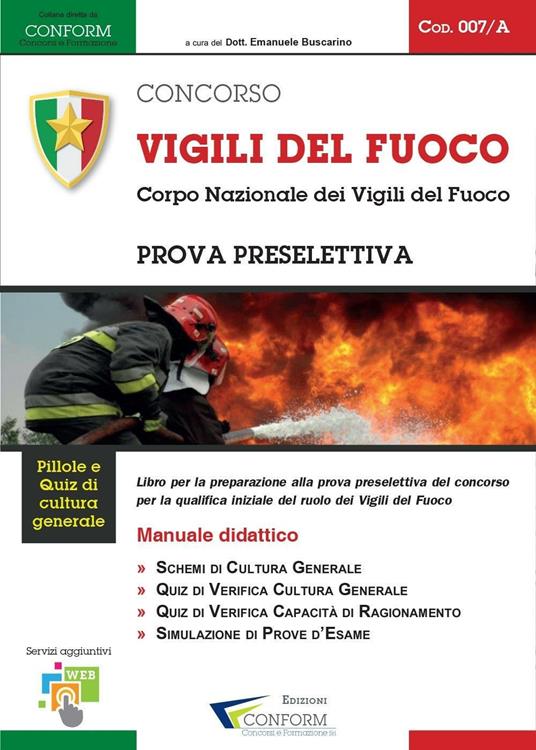 Concorso Vigili del Fuoco. Corpo Nazionale dei Vigili del Fuoco. Prova preselettiva - copertina