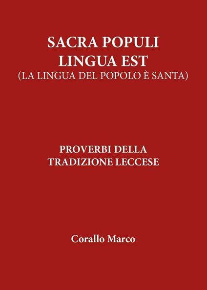 Sacra populi lingua est - Marco Corallo - copertina