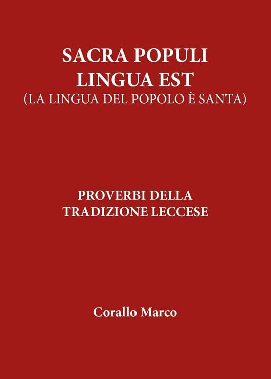 Sacra populi lingua est - Marco Corallo - copertina