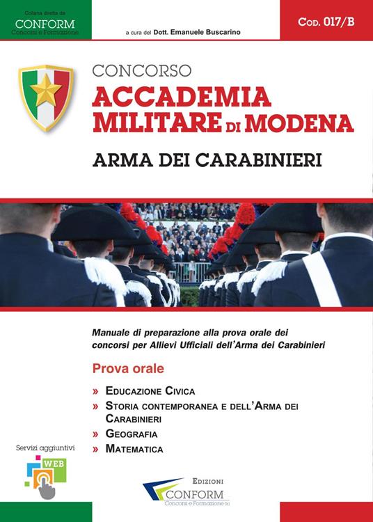 Accademia Militare di Modena. Arma dei Carabinieri. Prova Orale - copertina