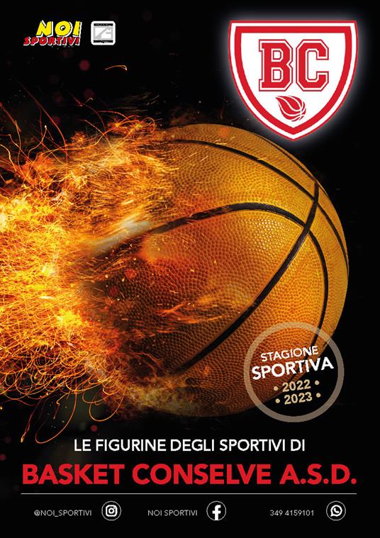 Basket Conselve A.S.D.. Album con collezione completa di figurine non imbustate. Nuova ediz. - copertina