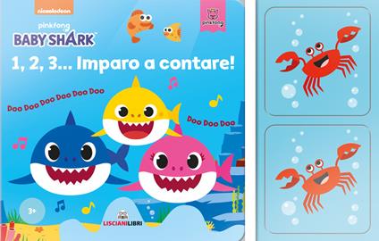 1,2,3... imparo a contare! Baby Shark. Ediz. a colori. Con Gioco - copertina