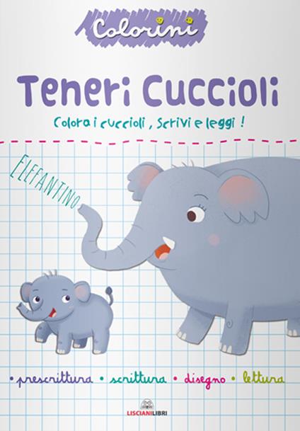 Teneri cuccioli. Prescrittura. Colorini. Ediz. a colori - copertina