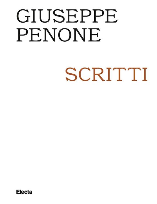Scritti - Giuseppe Penone - copertina