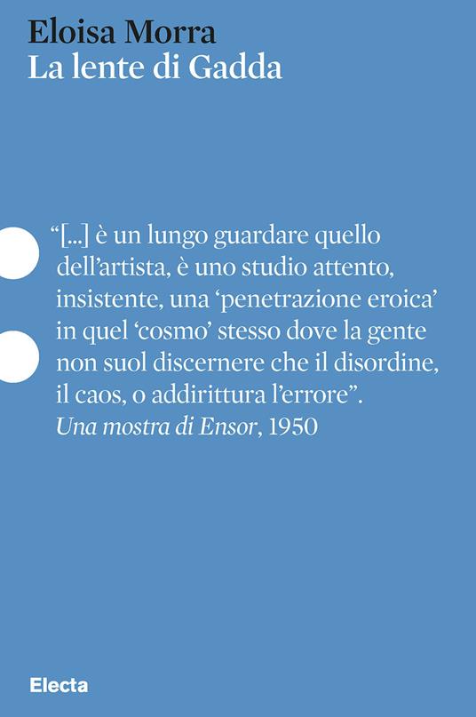 La lente di Gadda - Eloisa Morra - copertina