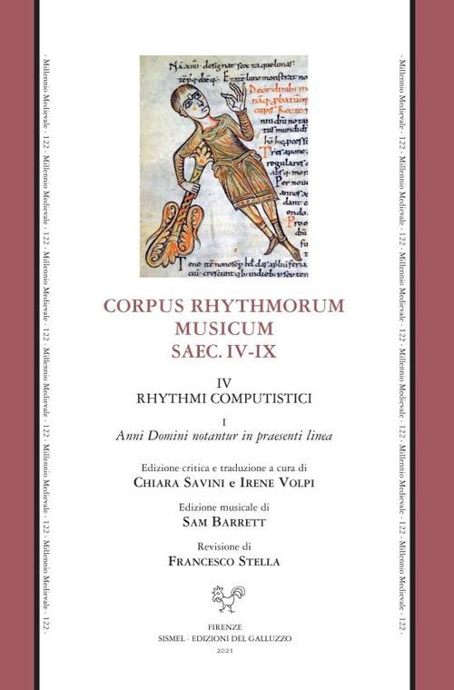 Corpus rhythmorum musicum. Saec. IV-IX. Vol. 4\1: Rhythmi Computistici. Anni Domini notantur in praesenti linea. - copertina