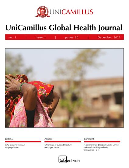 UGHJ. UniCamillus Global Health Journal (2021). Nuova ediz.. Vol. 1 - copertina