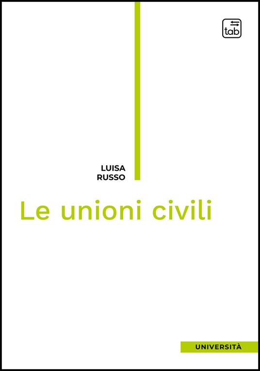 Le unioni civili - Luisa Russo - copertina