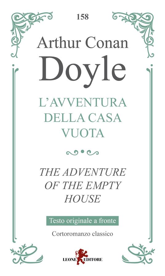 L'avventura della casa vuota-The adventure of the empty house - Arthur Conan Doyle - copertina