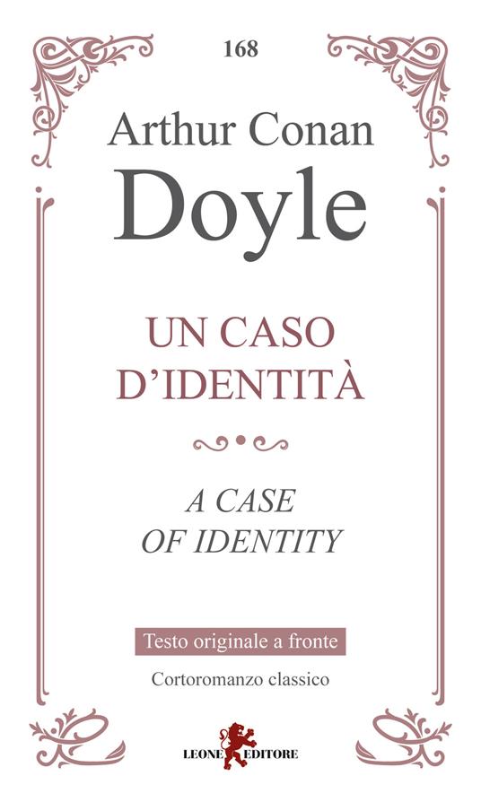 Un caso d’identità-A case of identity - Arthur Conan Doyle - copertina
