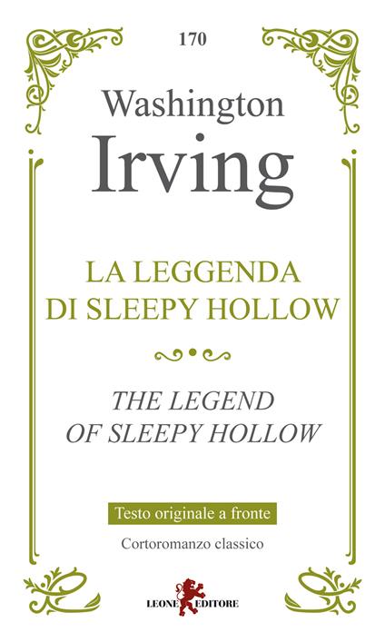 La leggenda di Sleepy Hollow. Testo inglese a fronte - Washington Irving - copertina