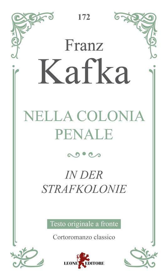 Nella colonia penale-In der Strafkolonie - Franz Kafka - copertina