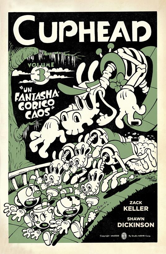 Cuphead. Vol. 3: Un fantasmagorico caos - Zack Keller,Shawn Dickinson - copertina
