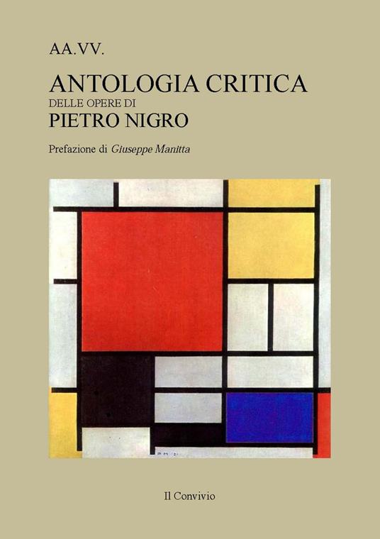 Antologia critica delle opere di Pietro Nigro - copertina