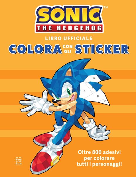 Sonic the Hedgehog. Colora con gli sticker. Ediz. a colori - copertina
