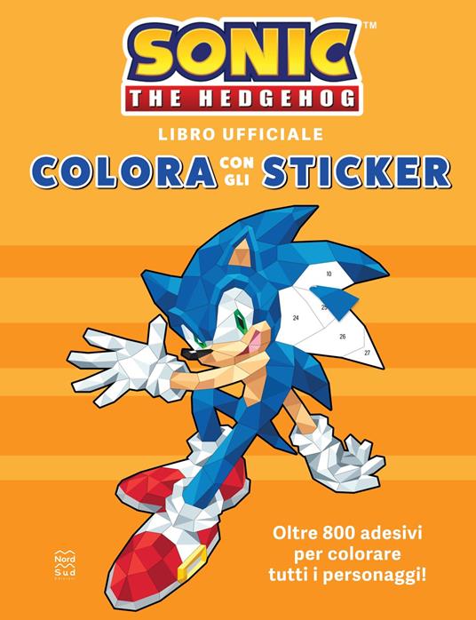 Sonic the Hedgehog. Colora con gli sticker. Ediz. a colori - copertina